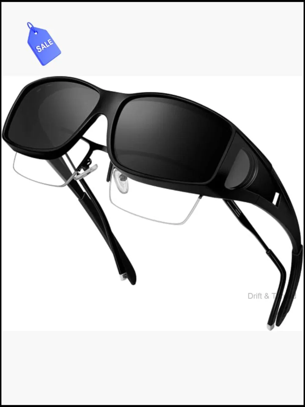Over Glasses Sunglasses Polarized UV400 Wrap Around Shades Unisex